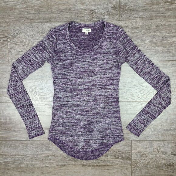 ARITZIA Wilfred Free Diapason Purple Long Sleeve T-Shirt XXS - Picture 11 of 16